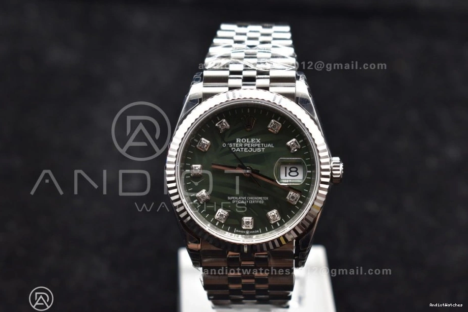 573 DateJust On VSF Steel Dial Diamond VS Timeless Jubilee Edition 904L Bracelet 1:1 SS 126234 Best 36 Green 0925